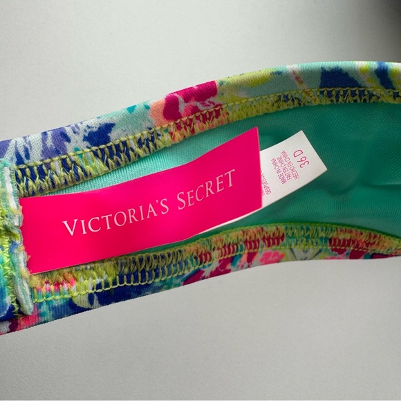 Victoria's Secret Women’s Multicolor Floral Bikini Top 36D Swim - Picture 7 of 8